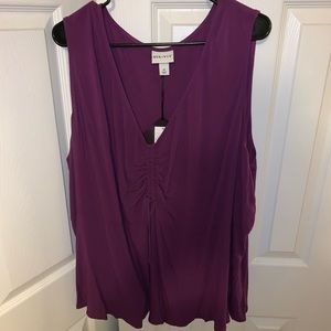 NWT Ava & Viv Top 4X- Purple
